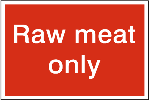 Raw Meat Only Sign - Conflagration (600x600)