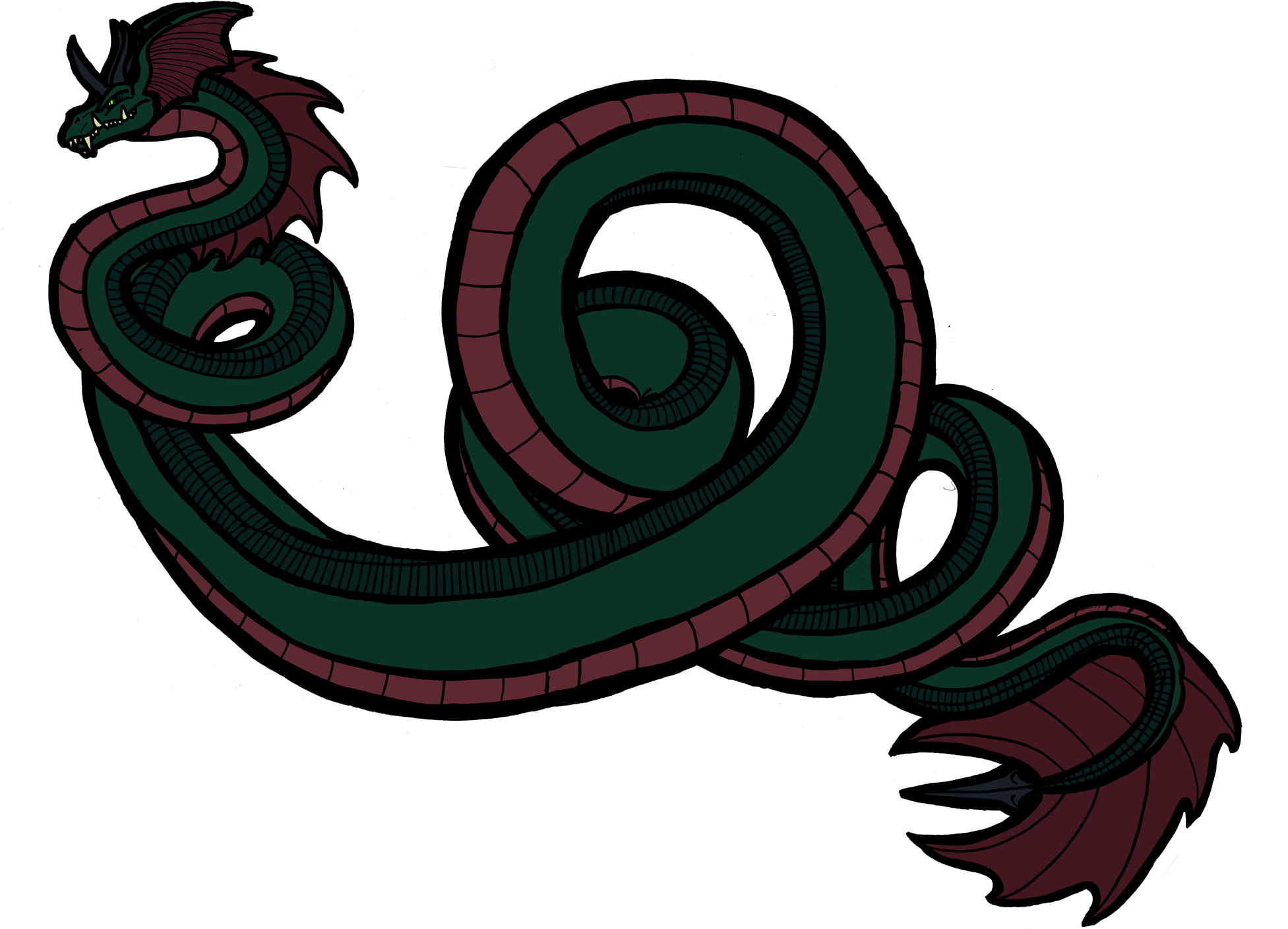 Philosopher King Jormungandr - Digital Art (2000x1493)