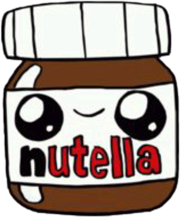 Nutella Clipart Transparent Background - Каваи Нутелла (601x725)