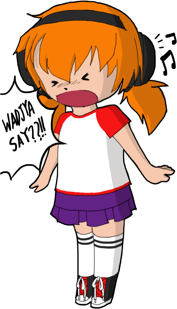 Shouting Chibi By Pumpkinspark - Cartoon (628x1081)