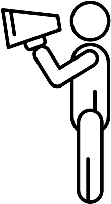 Man Shouting Vector - Png Files Loud Speaker Shouting (400x400)