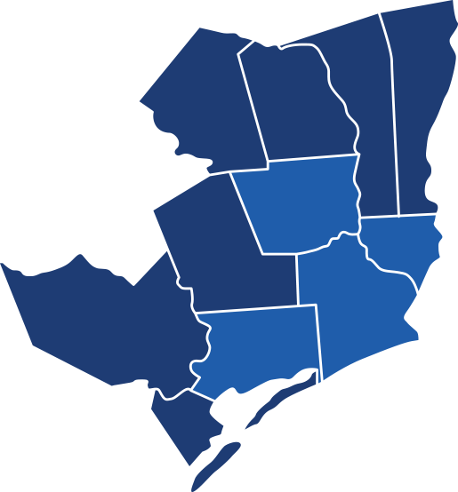 Counties Served - U.s. County (515x554)
