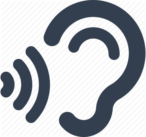 Listen Ear Icon Image - Hear Icon (512x479)