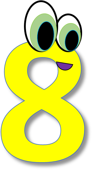 Numbers Clipart - 8 Clipart (620x773)