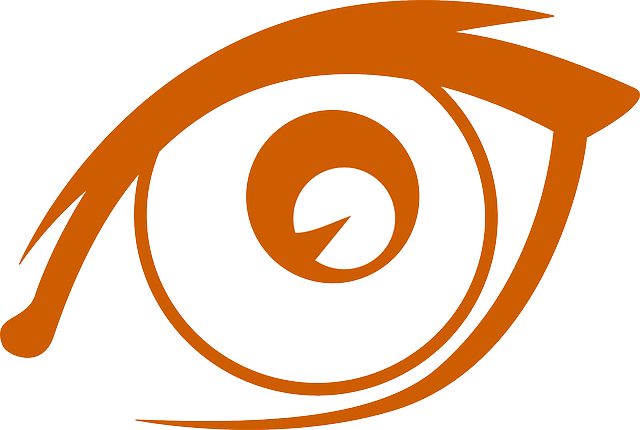 Watching Eye, Pupil, Staring, Glancing, Looking, Watching - Simple Eye Vector (640x430)