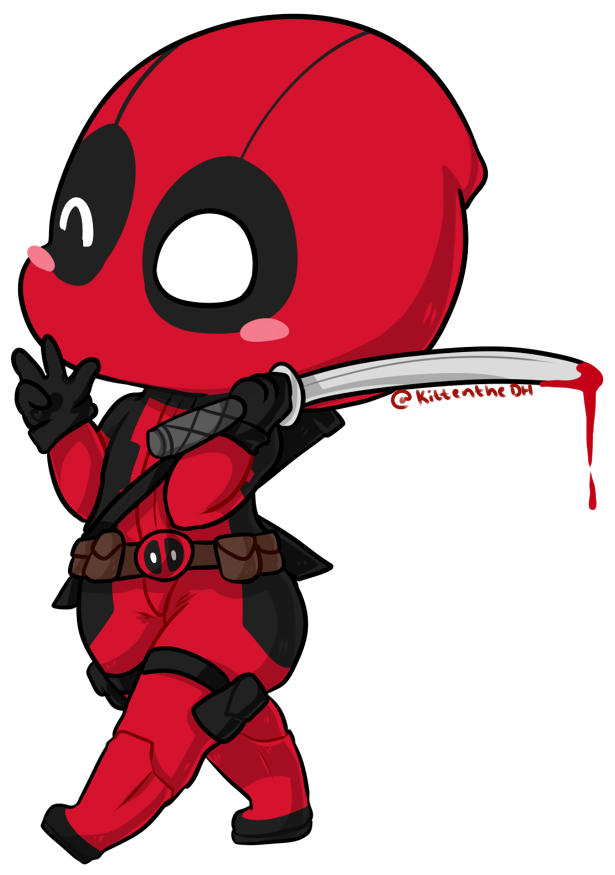 Deadpool Chibi By Xnekorux - Дэдпул Чиби (750x900)