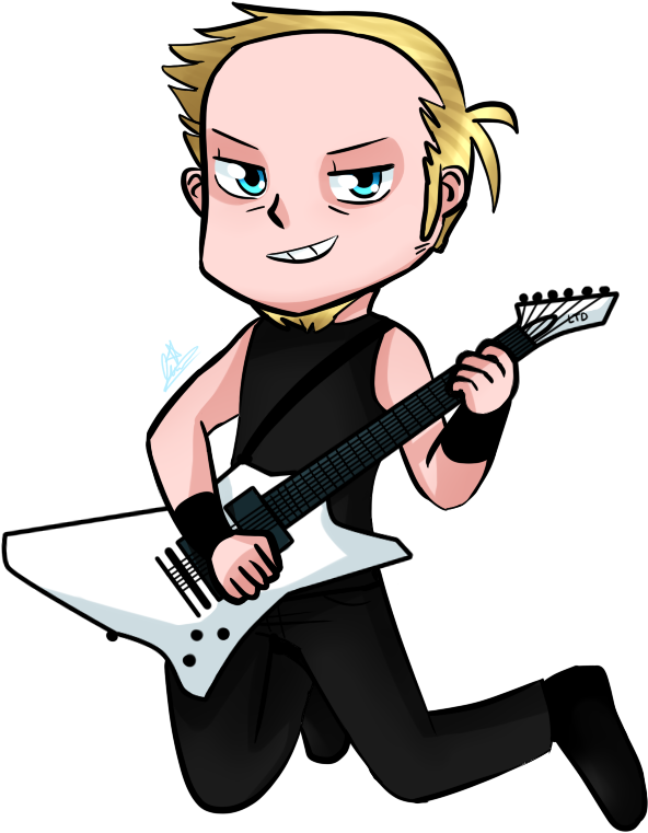 Chibi James Hetfield By Nux019 - Cartoon (610x900)