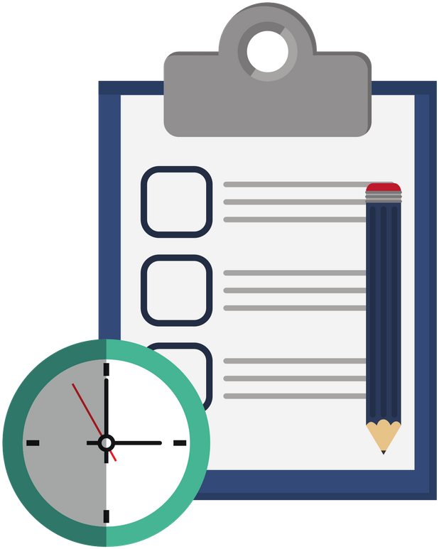 Checklist And Clock Icon - Facility Inspections (800x800)