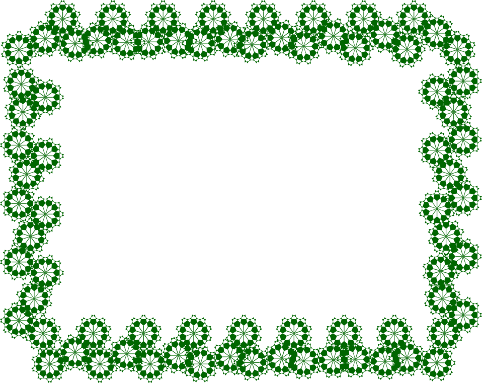 Green Border - Illustration (958x761)