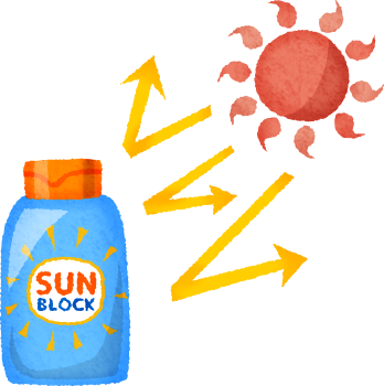 Sunscreen / Sunblock - Illustration (348x350)