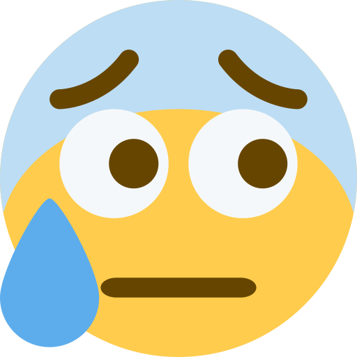 Nervous Discord Emoji - Circle (512x512)