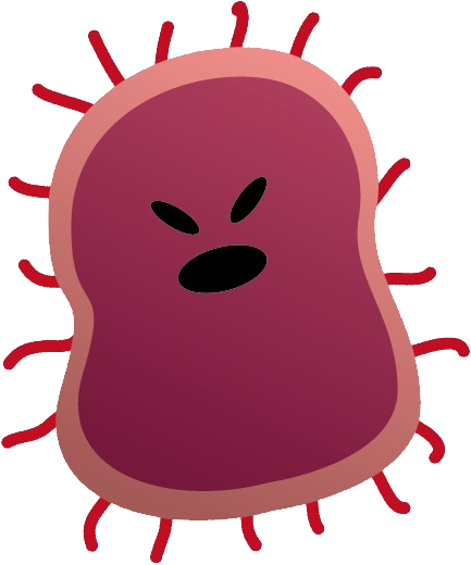 Soil Clipart Transparent Background - Bacteria Transparent (433x520)