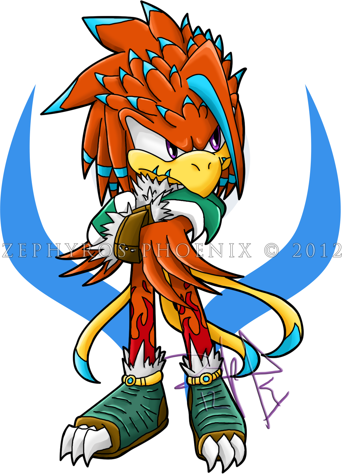 Garnett The Phoenix - Cartoon (1184x1641)