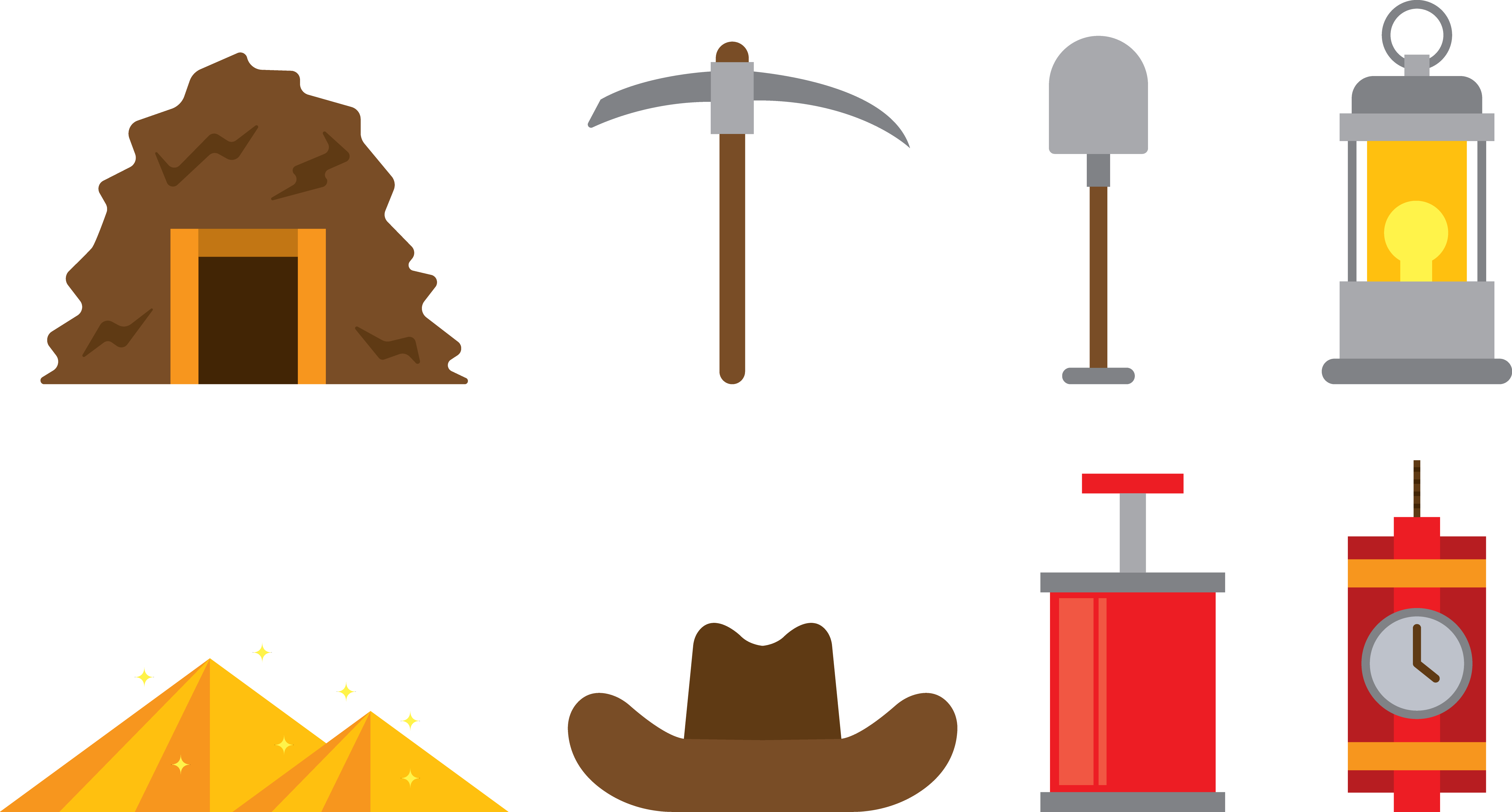 Gold Mining Euclidean Vector Gold Rush - Gold (5508x2958)