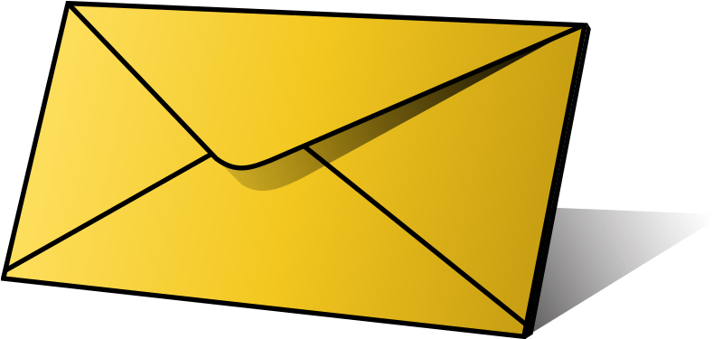 Office Clipart Envelope - Envelope Clipart (800x374)