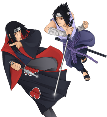 Psd Detail - Itachi Vs Sasuke (388x400)