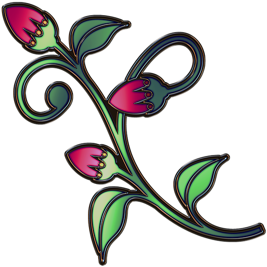 Stained Glass Design - Art (615x640)
