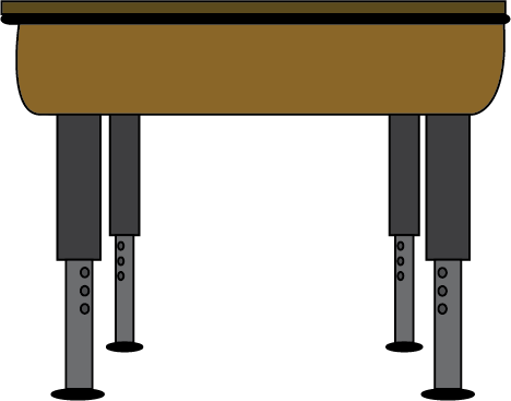 Desk Clip Art - Table (468x367)