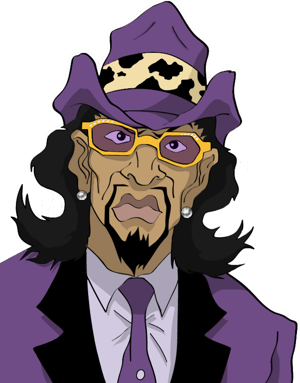 A Pimp Named Slickback - Pimp Name Slick Back (602x768)