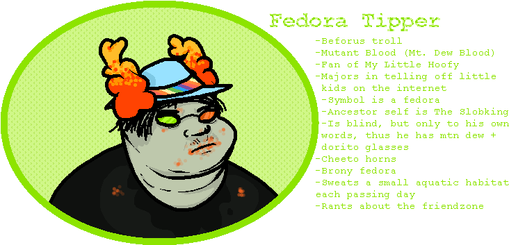 Fedora Tipper By Witchb0y - Cartoon (743x352)