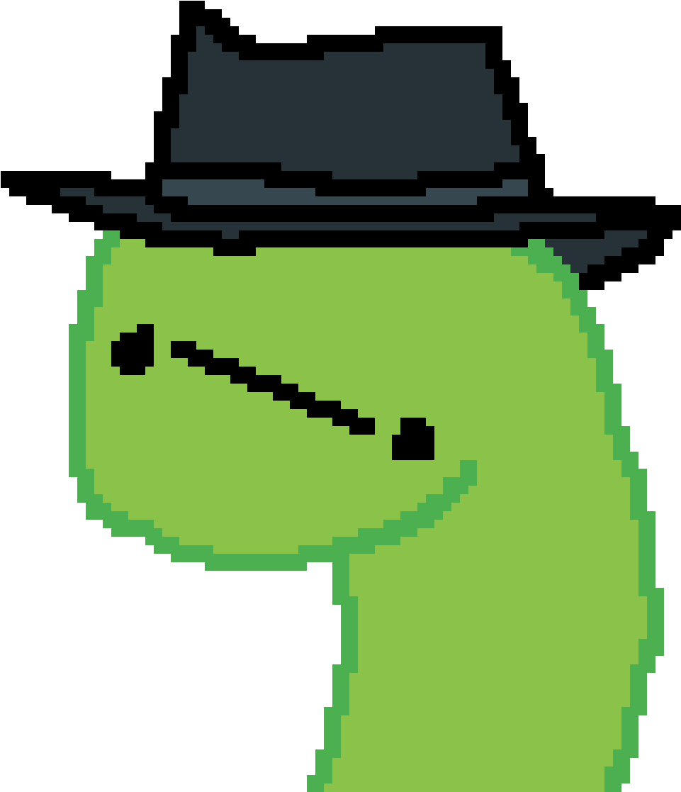 Turtle In A Fedora - Cartoon (1200x1200)