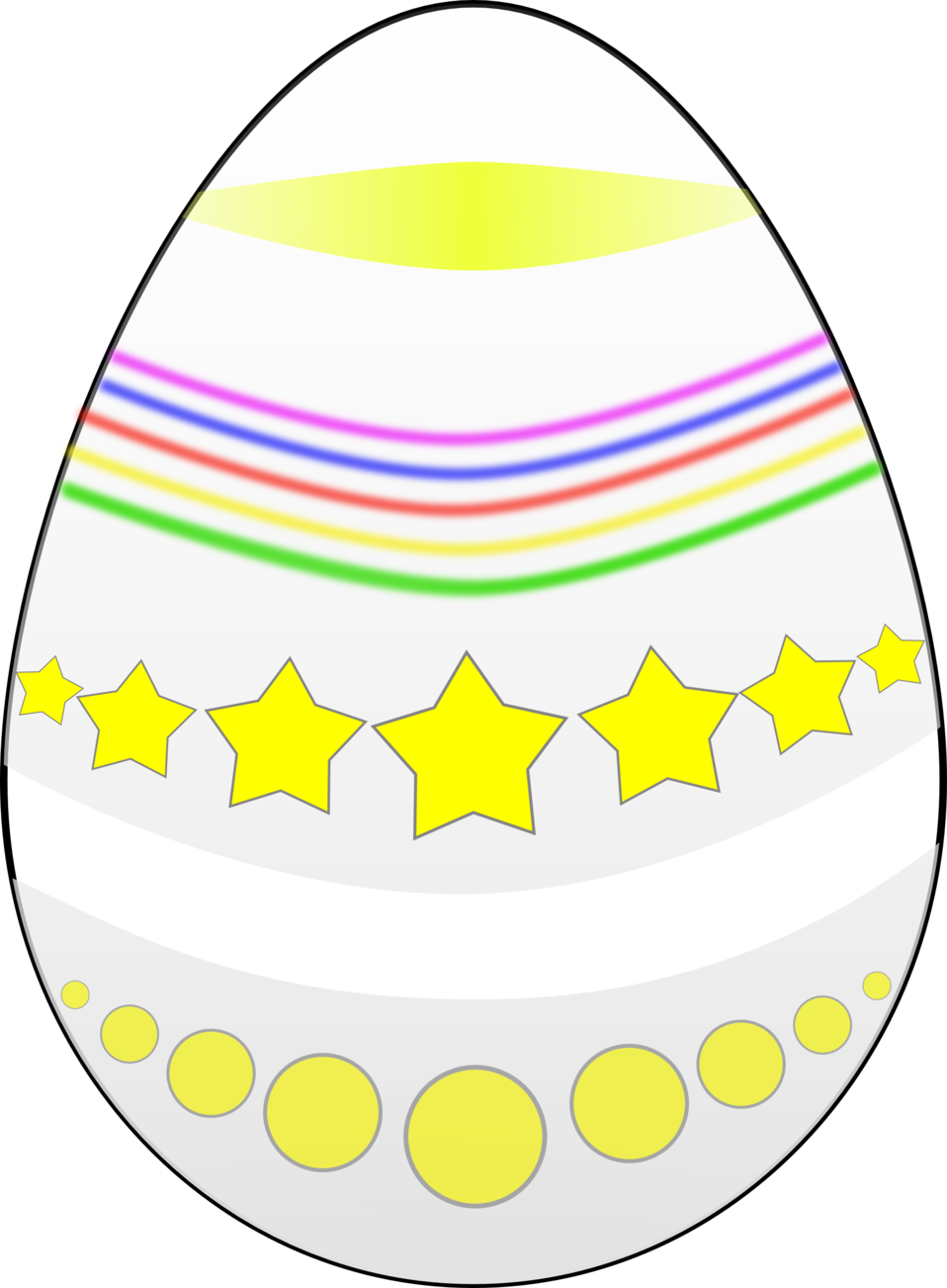 Easter Egg Painted - Clip Art (941x1280)