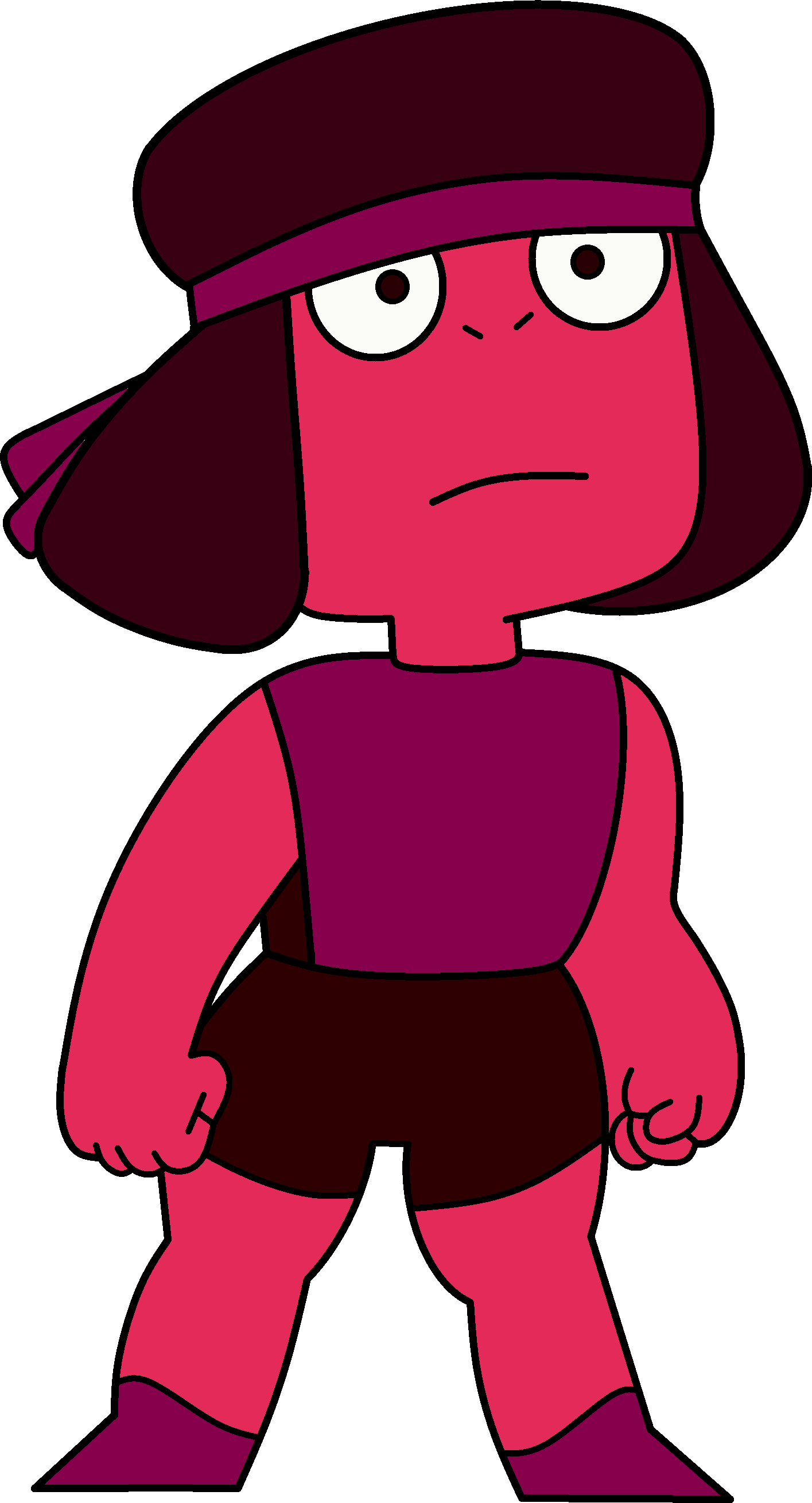 Ruby Crystal Gem - Ruby From Stevens Universe (1415x2618)