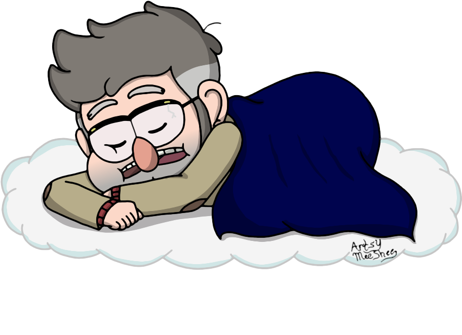 Sleeping Chibi Ford By Artsymeeshee - Drawing (1024x768)