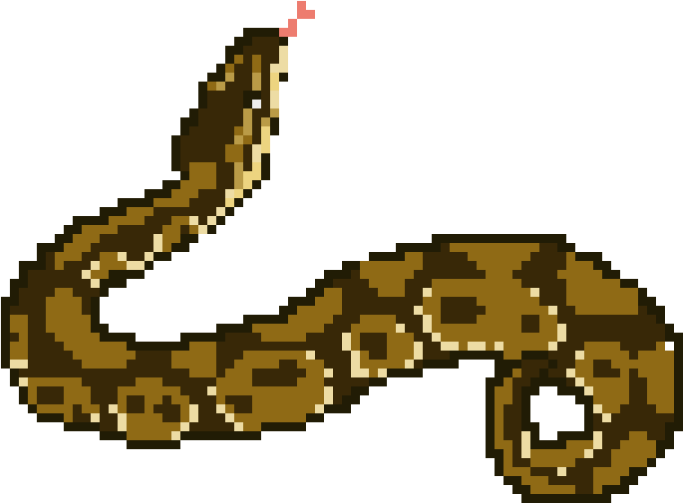 Ball Python - Python Pixel Art (930x610)