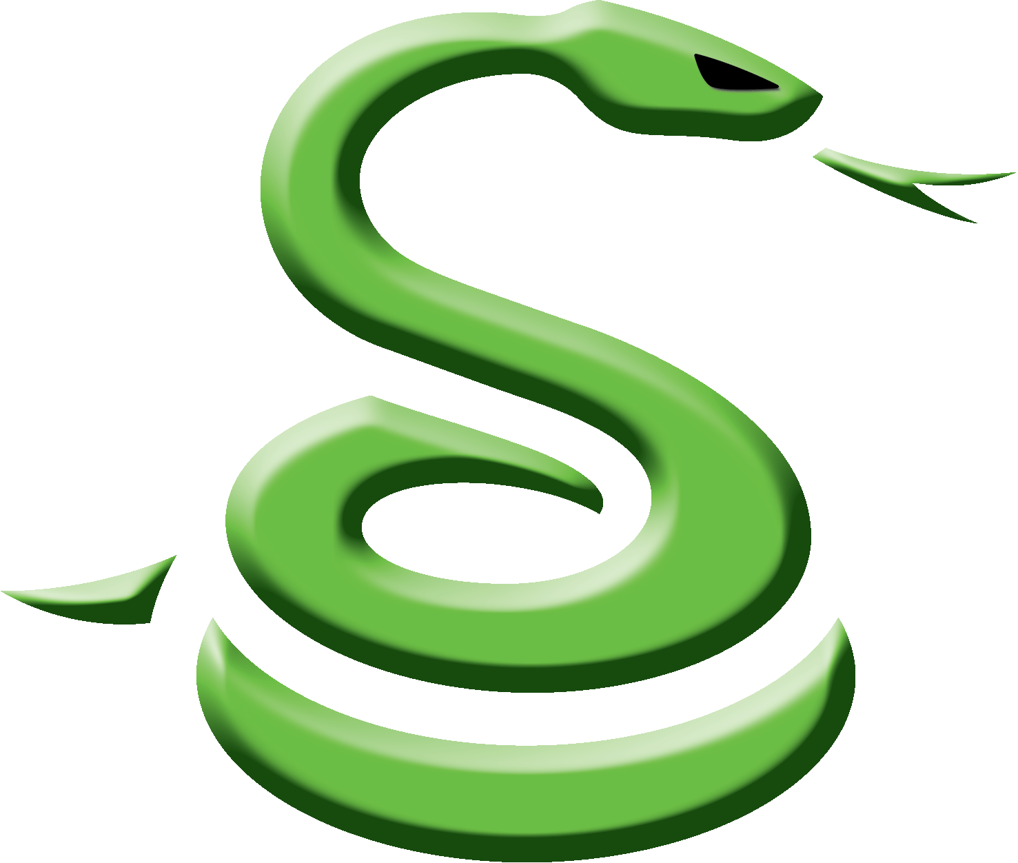Python Logo Clipart Friendly Snake - Snake (1477x1252)