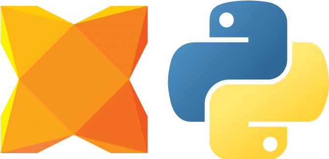 Haxe And Python - Python Logo Flat Png (737x372)