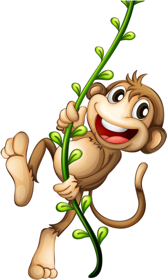 Monkey - Monkey Cartoon Png (360x575)