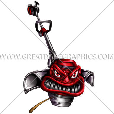Angry Weed Eater - Lawnmowerwith Transparent Background (385x385)