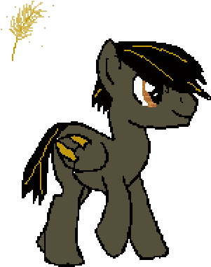 Golden Feather - Cartoon (400x400)