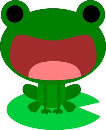 Smile Frog - Cute Frog Chibi (369x450)