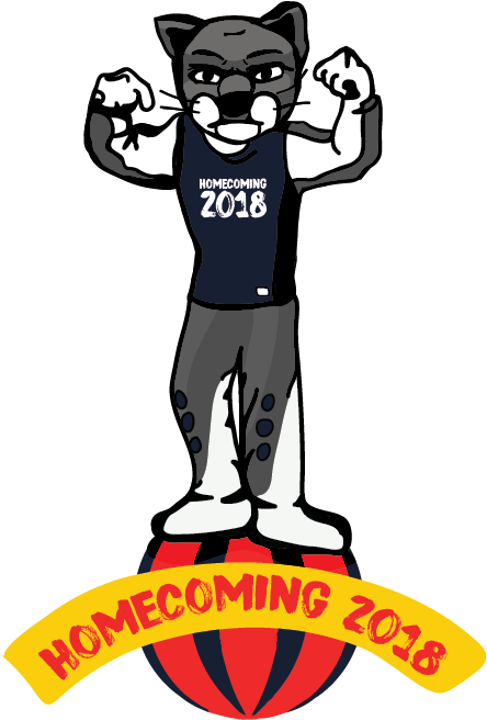 Homecoming 2018 Logo - Cartoon (612x701)