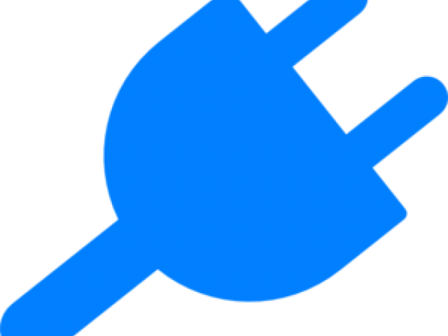 Plug Clipart Blue - Clip Art (640x480)