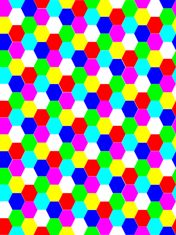 Hexagonal Tiles - Hexagon (600x800)