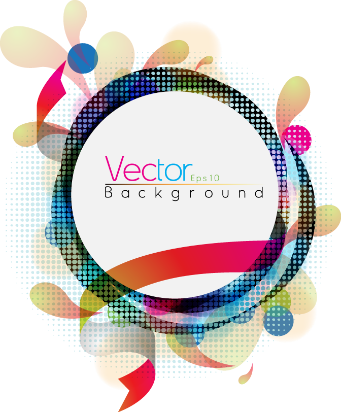 Colorful Abstract Color Ring - Vector Graphics (672x812)