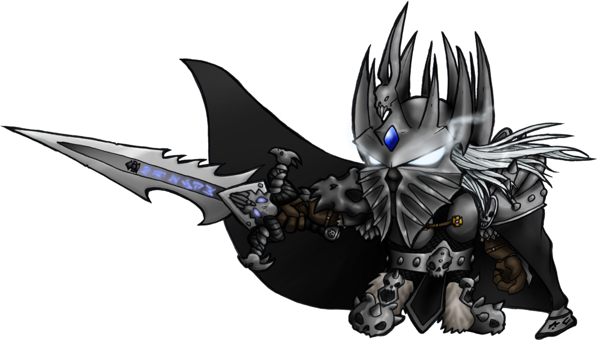 Mini Lich King By Dedded Mini Lich King By Dedded - Chibi Lich King Png (1223x704)