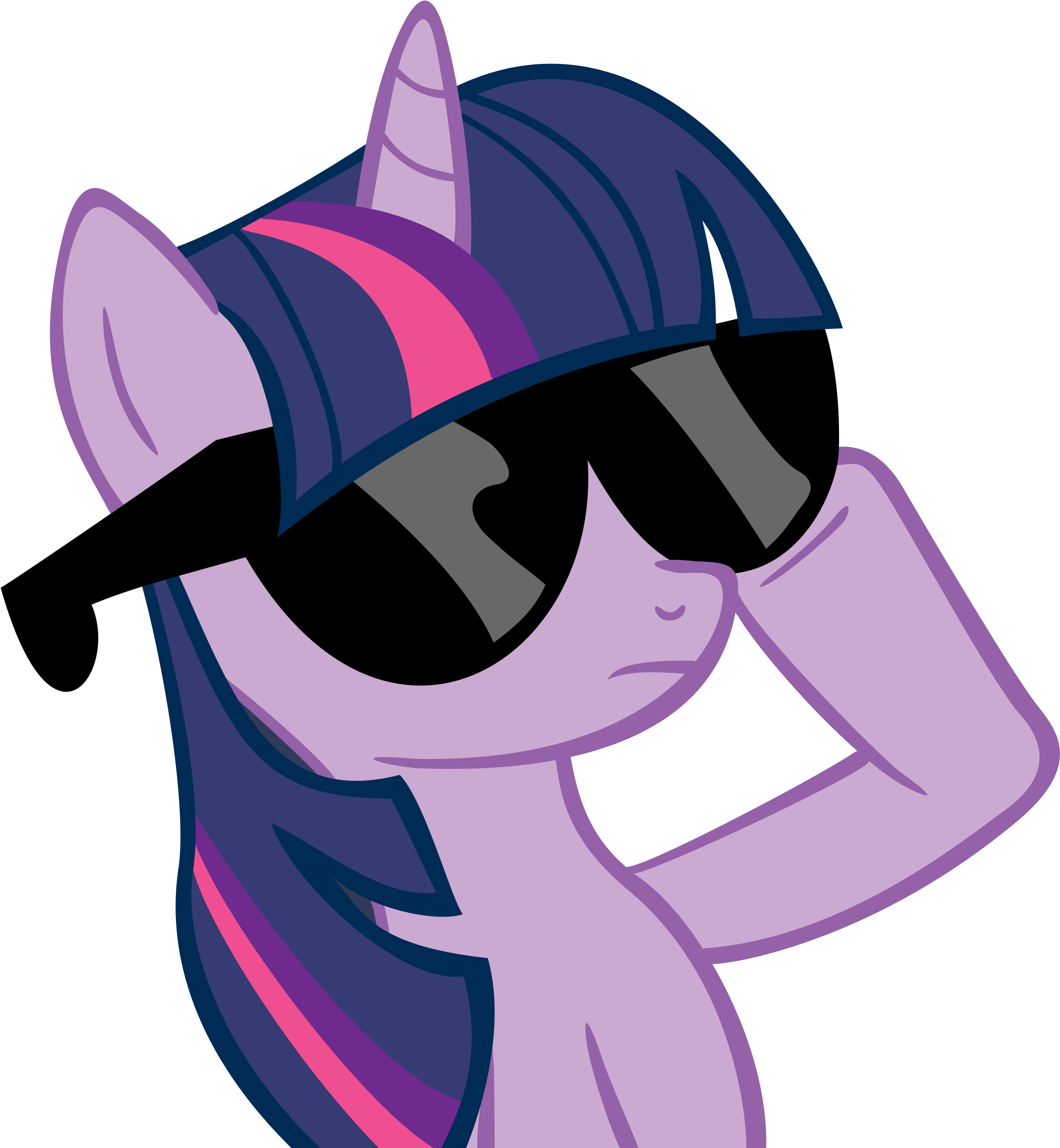 Image - Rainbow Dash With Sunglasses (3028x3153)