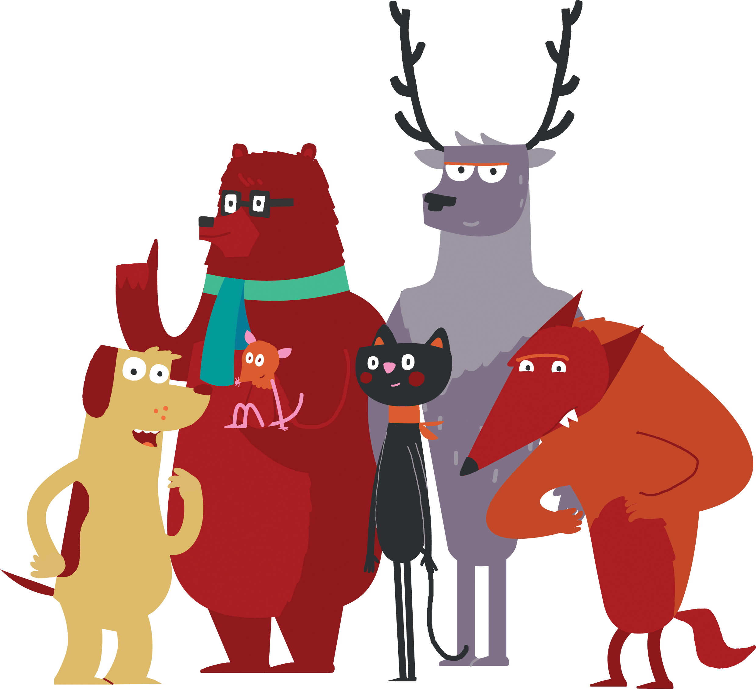 Playground Beasts - Cartoon (2480x2270)