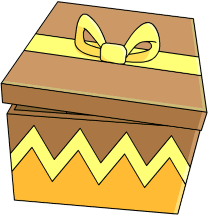 Gold Easter Box - Gold Easter Box (413x426)