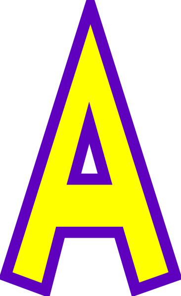 Letter A Clipart (366x598)