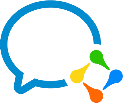Wechat At Work Logo Clr - 企业 微信 (429x357)