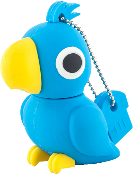 Usb Drive Parrot Keychain - Gigabyte (800x800)