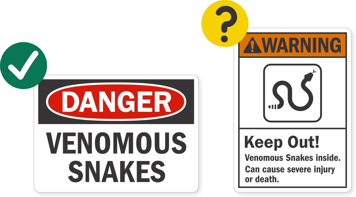 Snakes - Warning (ansi): Your Warning Message Here., Heavy Duty (1444x800)