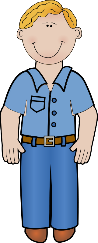 Daddy Standing 01 Free Vector - Clipart Dad (322x800)