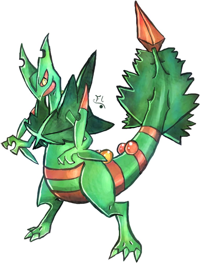 Image Result For Sceptile Mega Evolution - Drawing (787x1014)