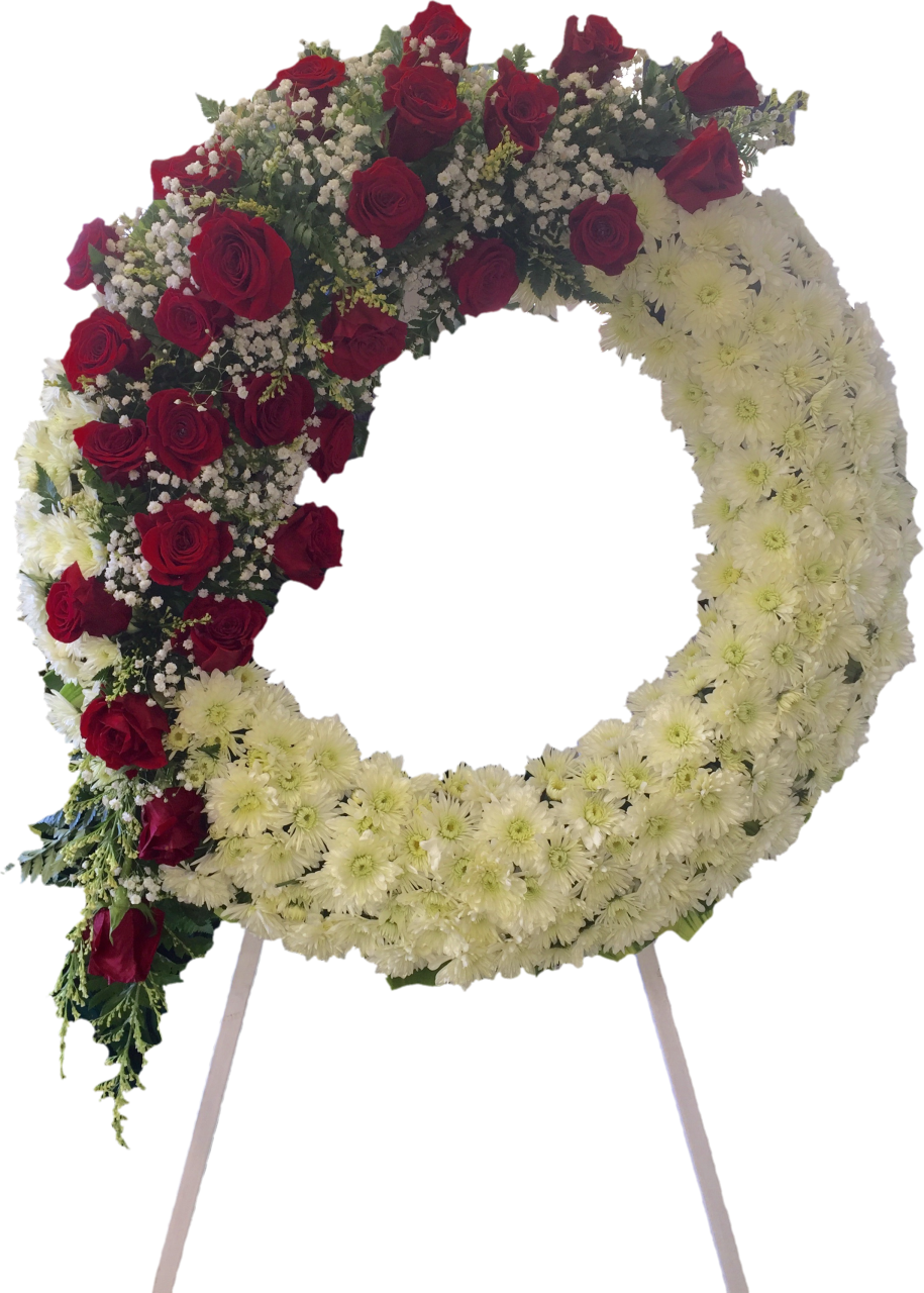 Winter Rose Round Wreath - Wreath (915x1280)